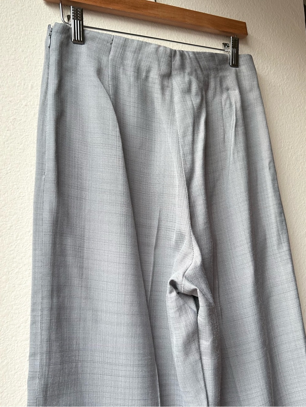 Sandro Grey Beha High Waisted Flared Leg Pants Sz 6 - Picture 9 of 16
